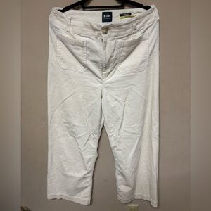 Maeve by Anthropologie Ivory Corduroy Colette Pants cropped 32T